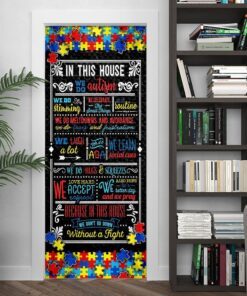 autism home sweet home door cover 6487