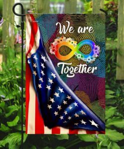 autism love infinity loop flag 6389