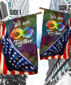 autism love infinity loop flag 6517