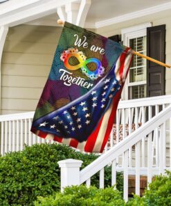 autism love infinity loop flag 8979
