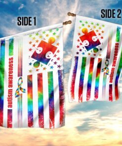 autism tie dye flag 3511