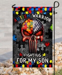 autism warrior fighting for my son flag 2175