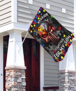 autism warrior fighting for my son flag 3709