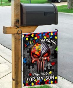 autism warrior fighting for my son flag 5220