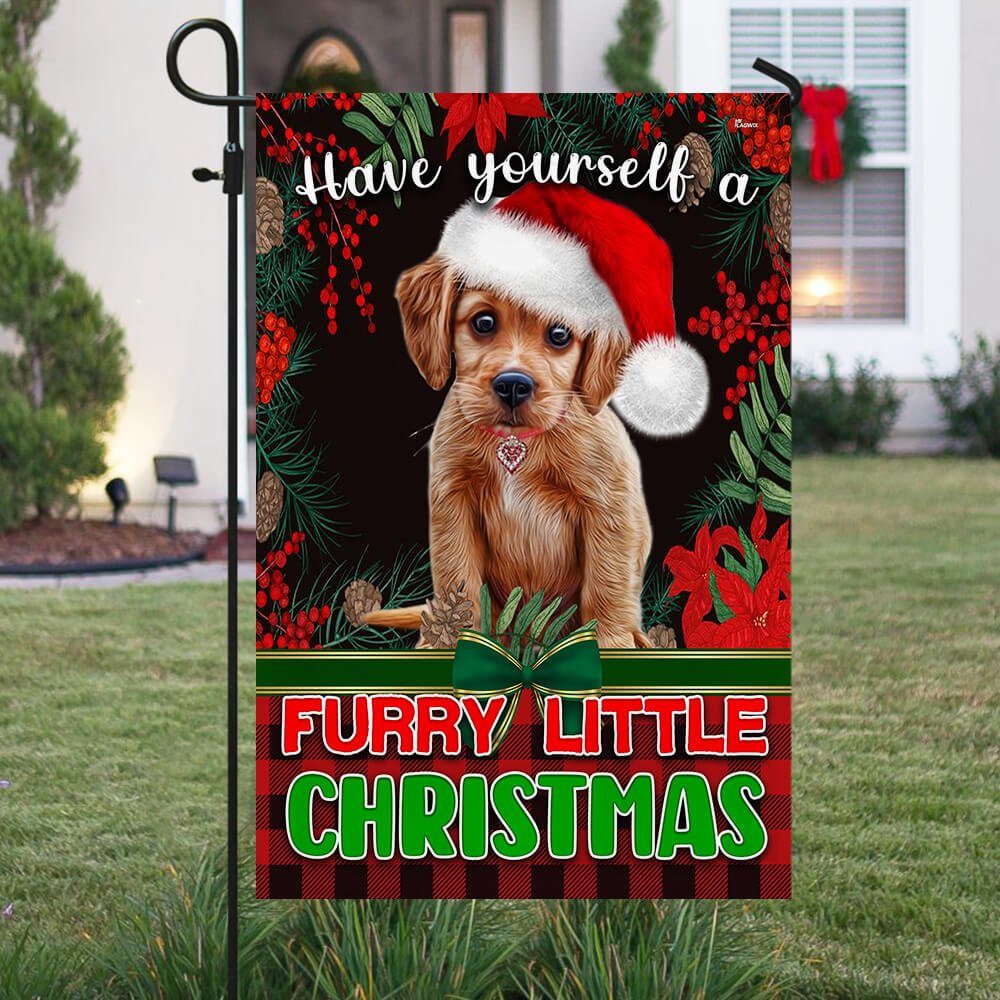 Baby Golden Retriever Flag Have Yourself A Furry Little Christmas TTV376F - Image 5