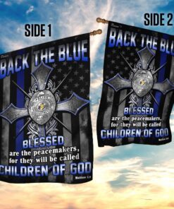 back the blue. police officer american us flag 6515