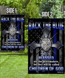 back the blue. police officer american us flag 7001
