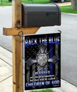 back the blue. police officer american us flag 8625