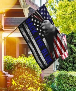 Back The Blue American US Flag