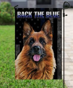 back the blue german shepherd k9 unit flag 2047