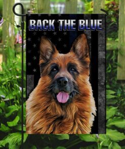 back the blue german shepherd k9 unit flag 2923