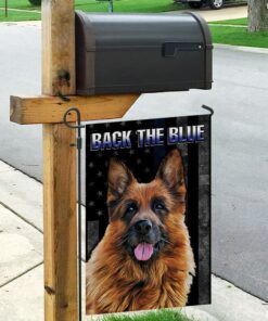 back the blue german shepherd k9 unit flag 4328