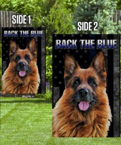 back the blue german shepherd k9 unit flag 6328