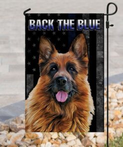 back the blue german shepherd k9 unit flag 7674