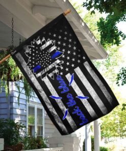back the blue police flag 7911