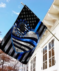 back the blue police officer flag 3387