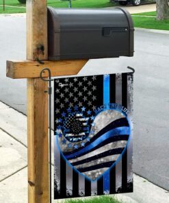 back the blue police officer flag 5171