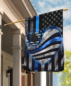 Back The Blue Police Officer Flag