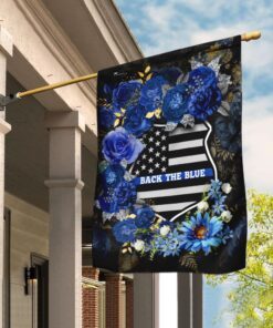 Back The Blue Police Officer Flag