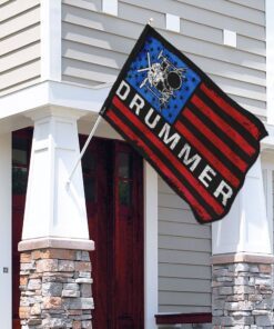 badass drummer flag 6639