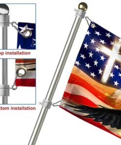 bald eagle grommet flag, american eagle day qnn836gf 1050