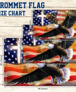 bald eagle grommet flag, american eagle day qnn836gf 6114