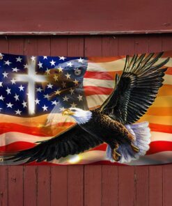 bald eagle grommet flag, american eagle day qnn836gf 7212