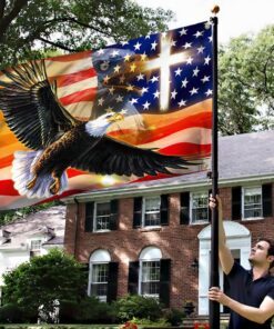 bald eagle grommet flag, american eagle day qnn836gf 8399