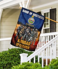 band of brothers kansas veterans flag 7510