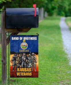 band of brothers kansas veterans flag 7837