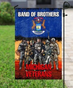 band of brothers michigan veterans flag 3327