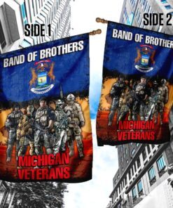 band of brothers michigan veterans flag 3631