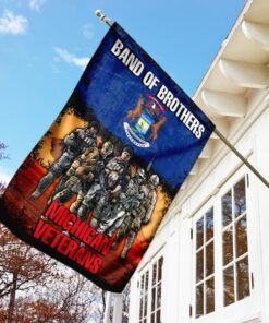 band of brothers michigan veterans flag 5260
