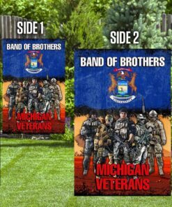 band of brothers michigan veterans flag 5496