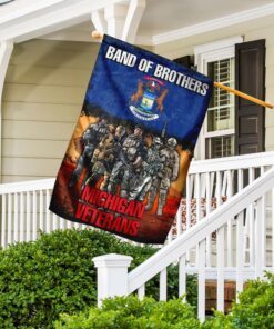 band of brothers michigan veterans flag 5740
