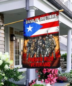 Band Of Brothers Puerto Rico Veterans Flag
