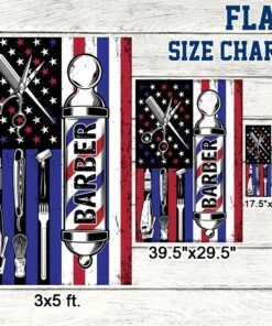 barber hair stylist barber salon american flag mln1140f 2924