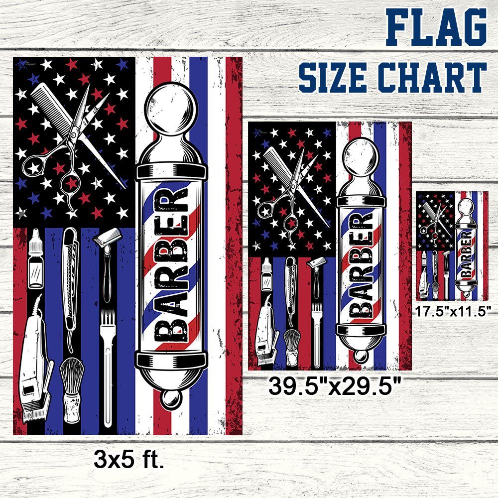 Barber Hair Stylist Barber Salon American Flag MLN1140F - Image 7