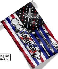 barber hair stylist barber salon american flag mln1140f 4041