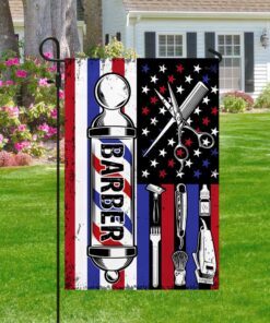 barber hair stylist barber salon american flag mln1140f 4594