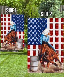 barrel horse racing u.s flag lha1598f 7167