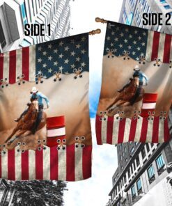 barrel racing american flag trn1365f 8244