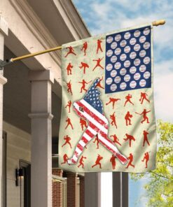 Baseball American US Flag