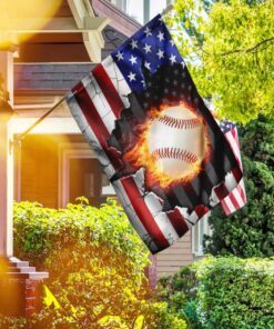 baseball american us flag 5799