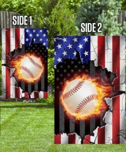 baseball american us flag 8357