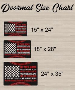 baseball doormat in this home we do baseball love mln695dm 1069