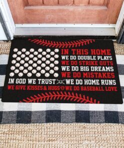 baseball doormat in this home we do baseball love mln695dm 2270