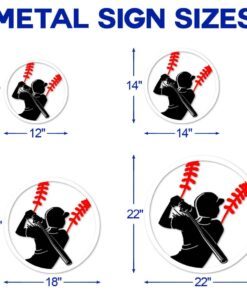 baseball hanging metal sign love nnt132msv1 5809