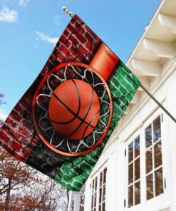 basketball black history month flag 6527