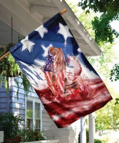 bass fishing 4th july flag 4491